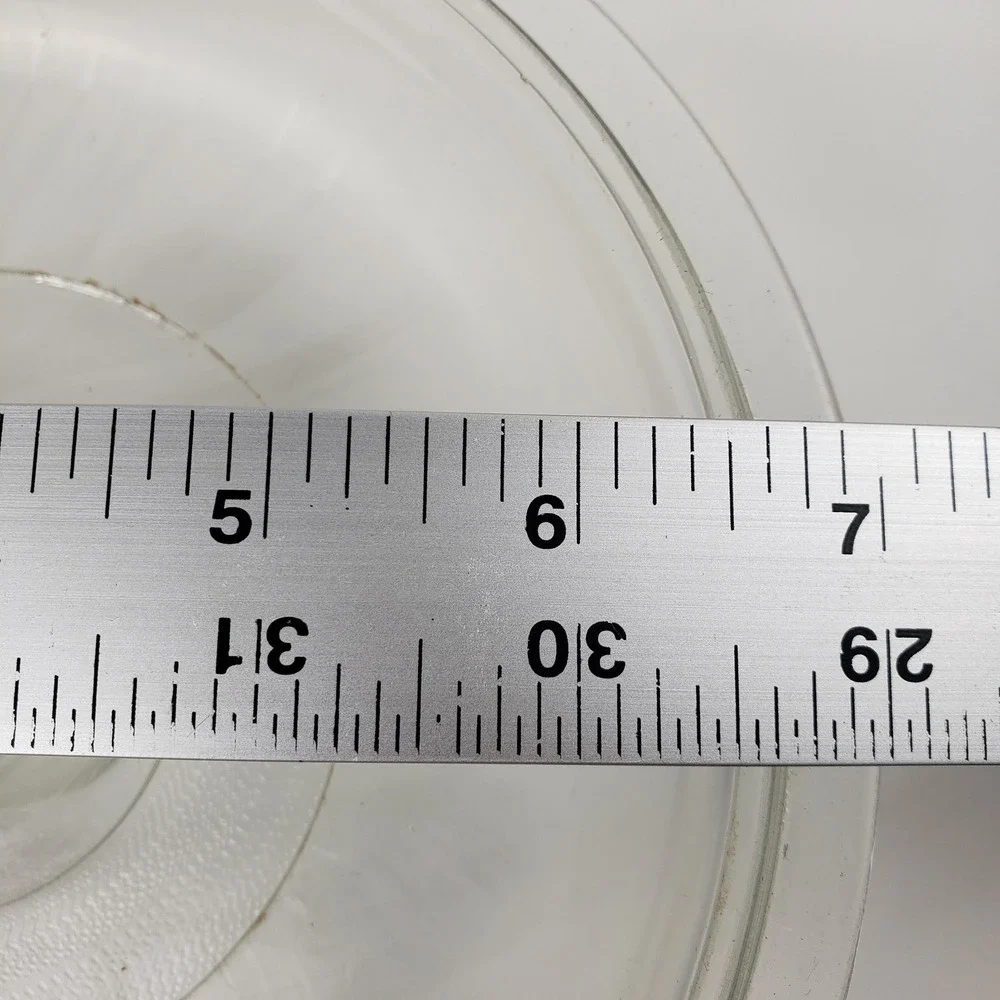 Vintage Clear Glass Replacement Lid 7.5 Inch Round Domed Casserole Cover